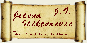 Jelena Iliktarević vizit kartica